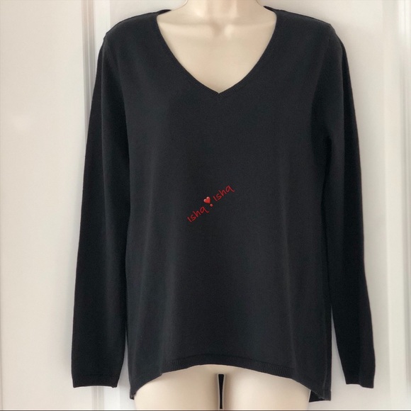 Old Navy V-neck Long Sleeve Cotton Hi Lo Sweater S - Picture 7 of 7